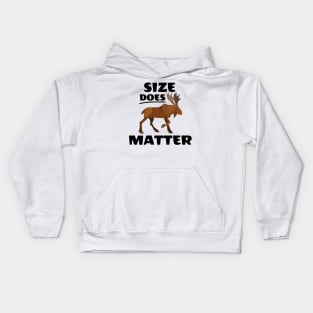 Size Does Matter Moose Kids Hoodie